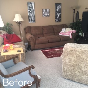 before living room